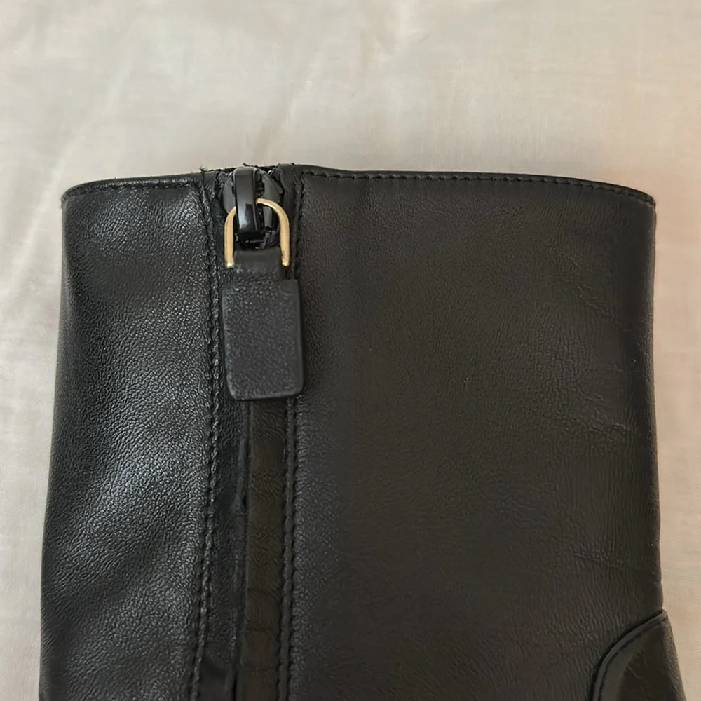 Elegant Stewart Weitzman Black Leather Ankle Boots with Inner Side Zipper NWOT - Picture 7 of 15